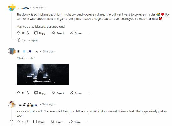 PG电子平台：老外晒自制《黑神话》影神图实体书玩家；感动得想哭(图1)